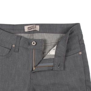 NEW! Naked and Famous High Skinny Grey Jeans